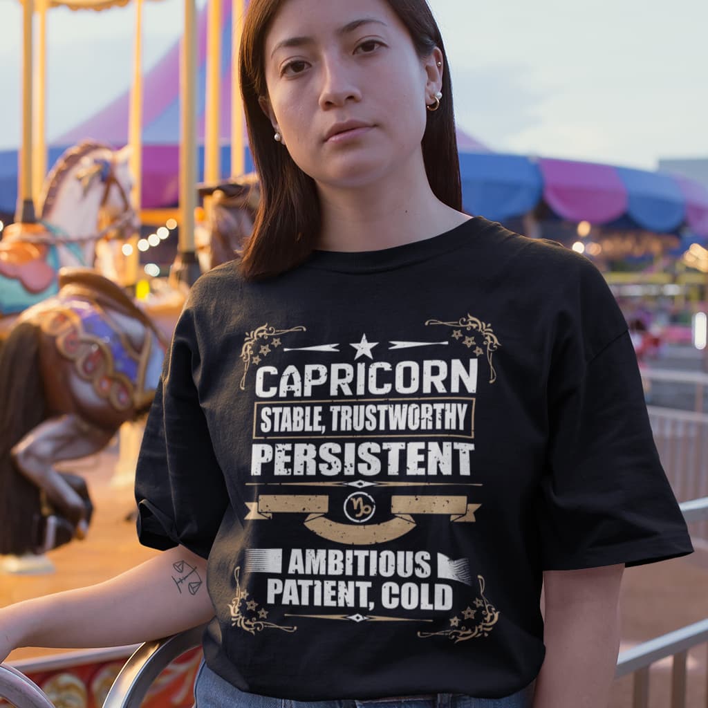 CAPRICORN "Trustworthy and Ambitious" T-SHIRT