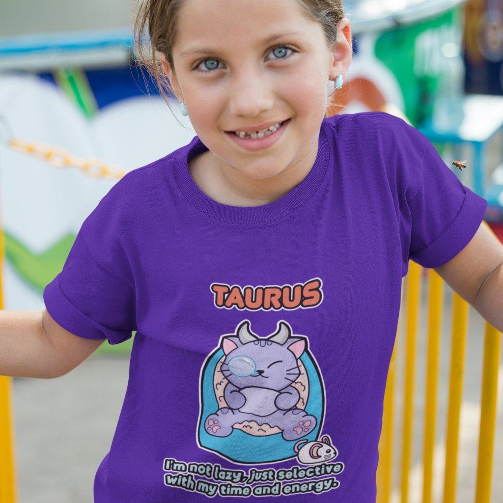 TAURUS "Not lazy" KIDS T-SHIRT