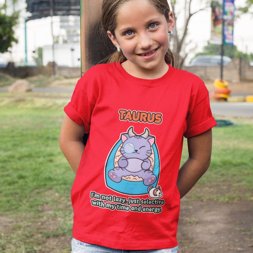 TAURUS "Not lazy" KIDS T-SHIRT