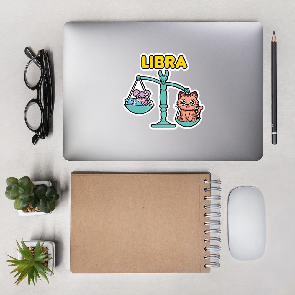 LIBRA CAT STICKER