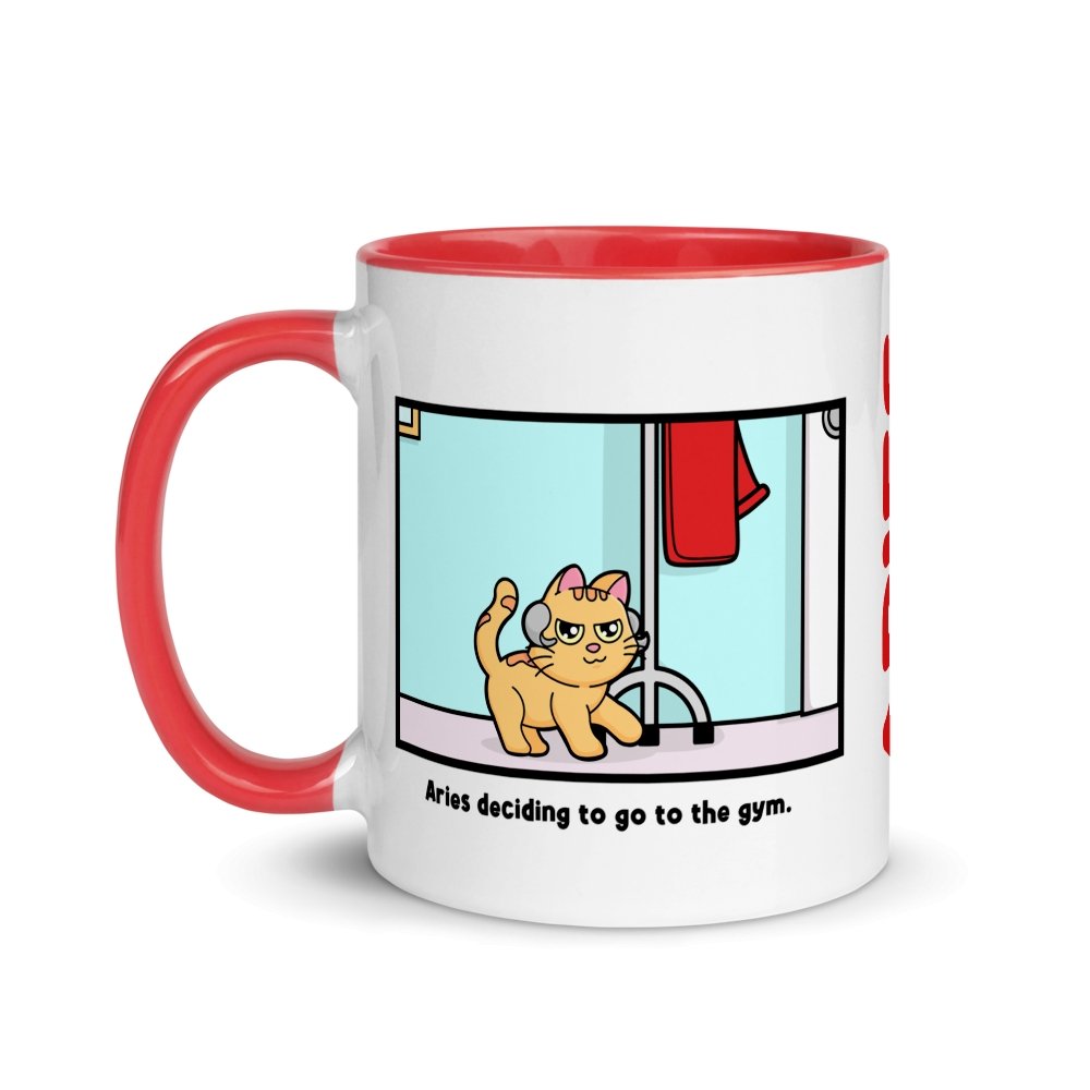 ARIES "Going to the gym" 11oz MUG